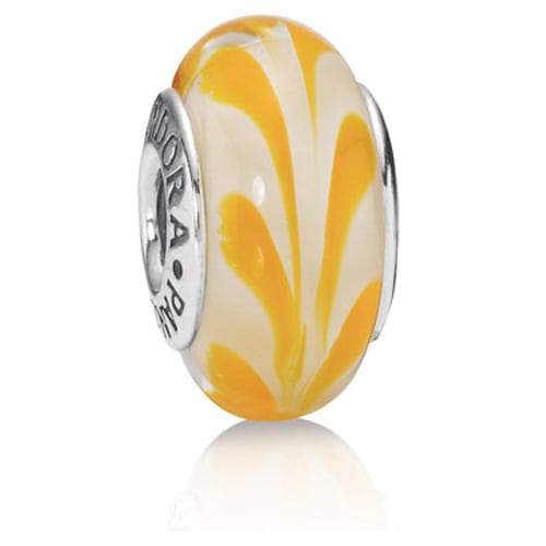 Yellow Swirl Charm