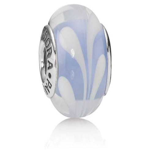 Light Blue Swirl Charm