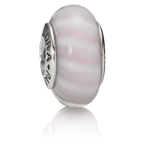 Pink Candy Stripes Charm