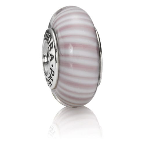 Lavender Candy Stripes Charm