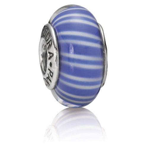 Blue Candy Stripes Charm