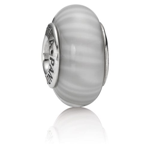Gray Candy Stripes Charm