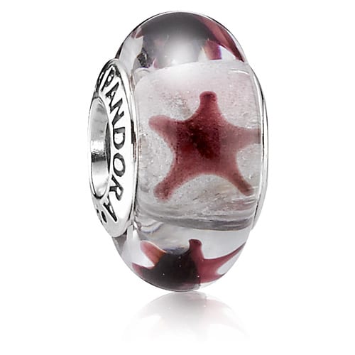 Maroon Stars Charm