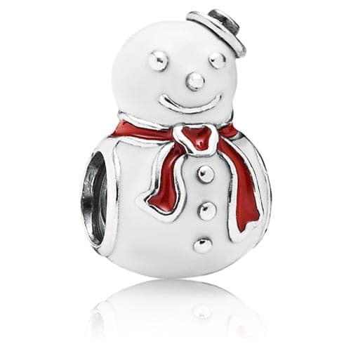 Pandora Happy Snowman Charm 791406ENMX 791406E — photo 1 of 1