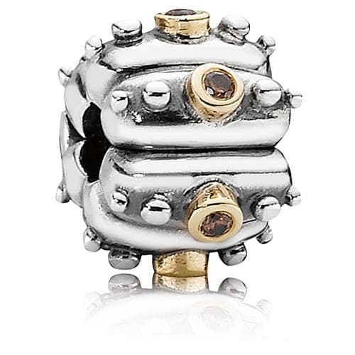 Pandora Fusion Clip with Brown CZ 790853B 790853 — Foto 1 von 1