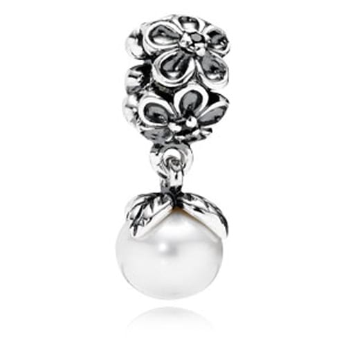 Forever Bloom Charm with White Pearl