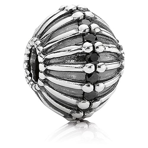 Large Show Stopper with Black CZ Charm