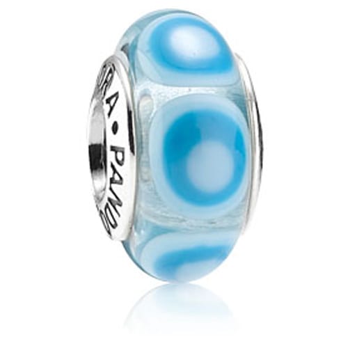 Blue Murano Stepping Stones Charm