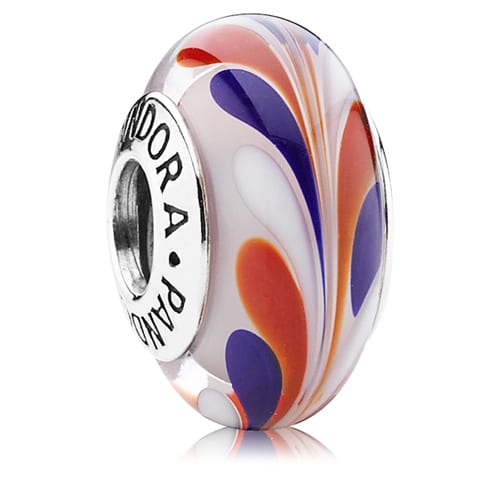All American Murano Charm