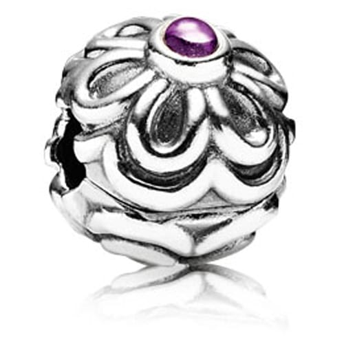 Zinnia Clip with Amethyst