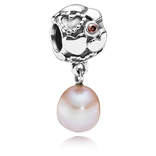 Pearl of Hearts Dangle