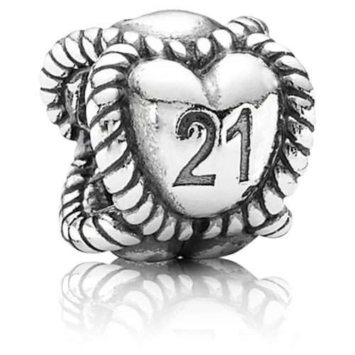 21 Birthday Milestone Charm