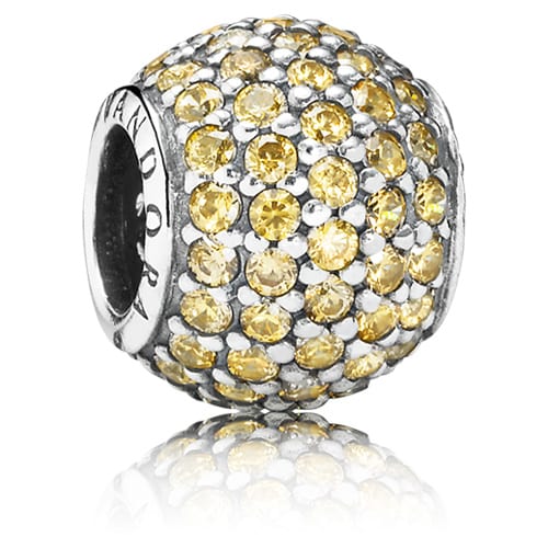 Pavé lights, fancy golden colored cz