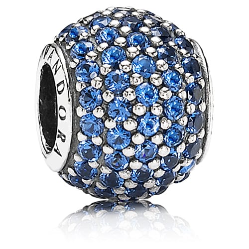 Blue Pavé Ball Charm