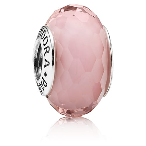 Pink Fascinating Faceted Murano Charm