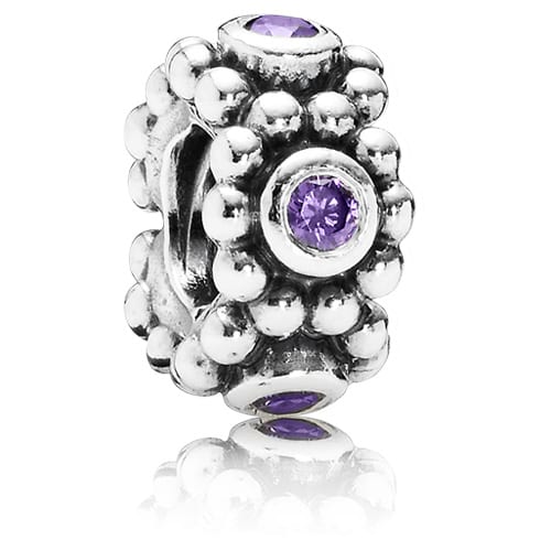 Her Majesty Spacer with Purple Zirconia