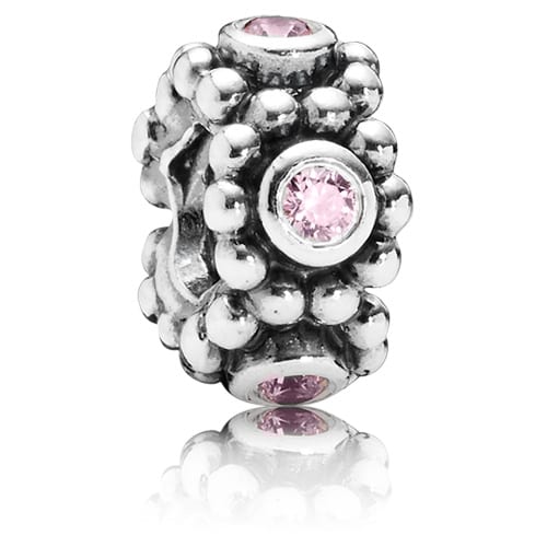 Her Majesty Spacer with Pink Zirconia