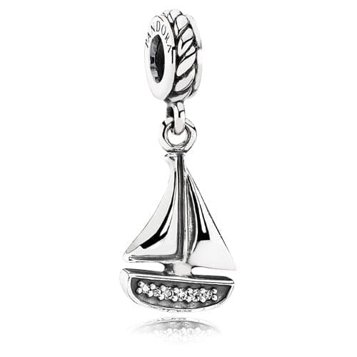 Pandora Sail Away Dangle Charm 791138C 791138CZ — Foto 1 von 1
