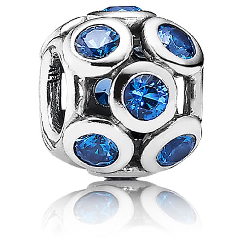 Openwork Sparkling Circles Charm