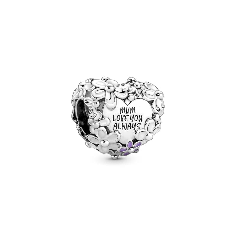 Pandora Mum Daisy Heart Charm 791155C01 791155 — Foto 1 von 1