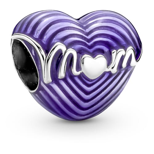 Radiating Love Mum Heart Charm