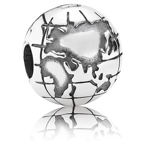 Silver Globe Clip