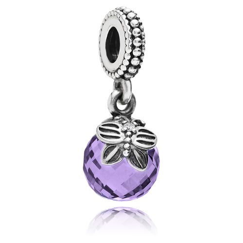 Morning Butterfly Dangle with Purple Zirconia