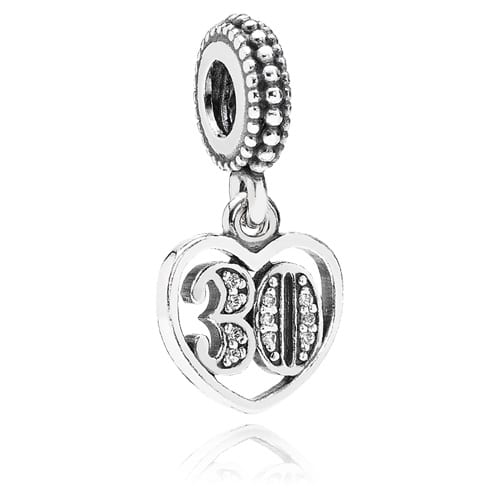 30th Celebration Dangle Charm