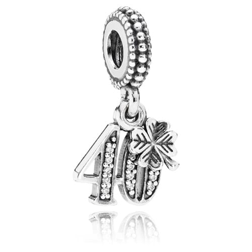 40th Celebration Dangle Charm