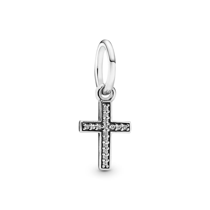 Sparkling Cross Dangle Charm