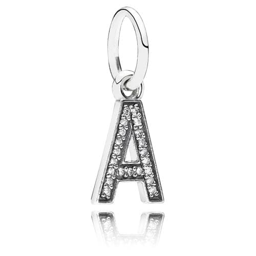 Pandora Letter A Dangle with Zirconia 791313C 791313CZ — Foto 1 von 1