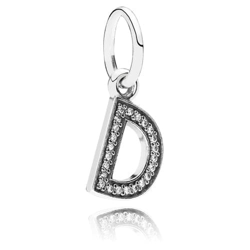 Pandora Letter D Dangle with Zirconia 791316C 791316CZ — photo 1 of 1