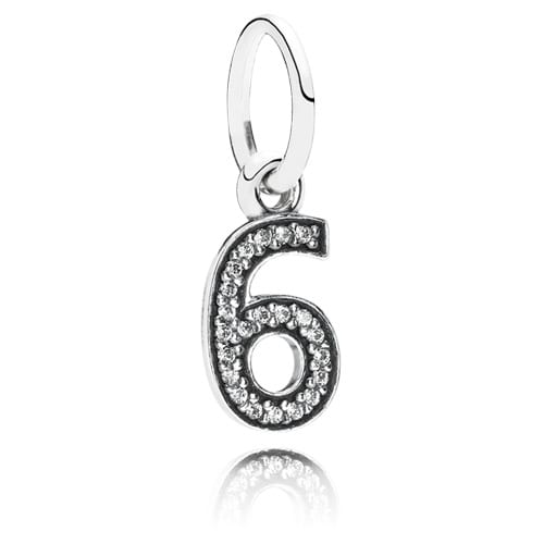 Number 6 Dangle with Zirconia