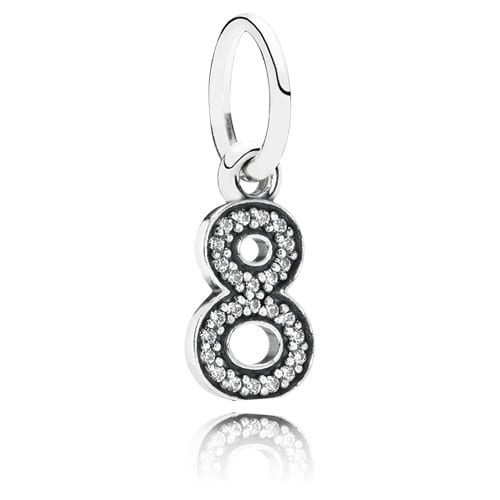 Number 8 Dangle with Zirconia