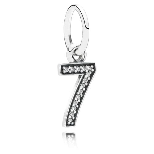 Pandora Number 7 Dangle with Zirconia 791345CZ 791345 — photo 1 of 1