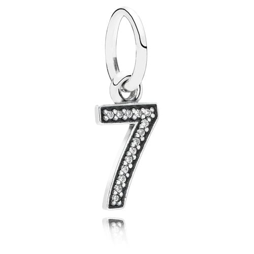 Number 7 Dangle with Zirconia