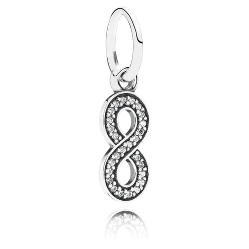 Symbol of Infinity Dangle with Zirconia