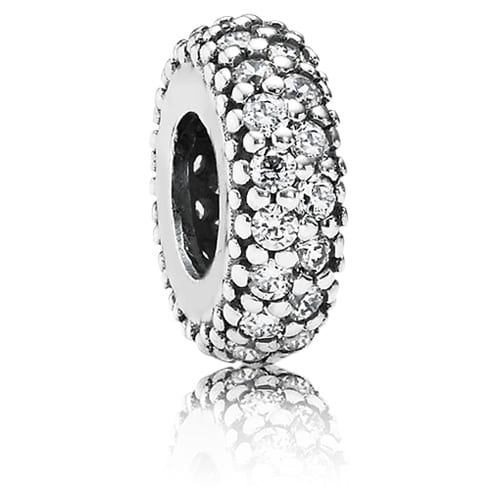 Clear Sparkle Spacer Charm