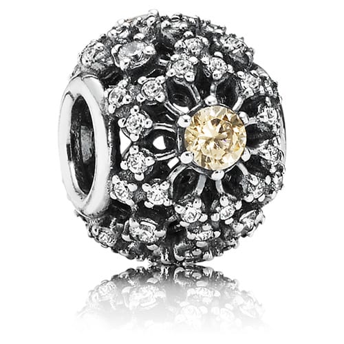 Inner Radiance Charm with Champagne Zirconia
