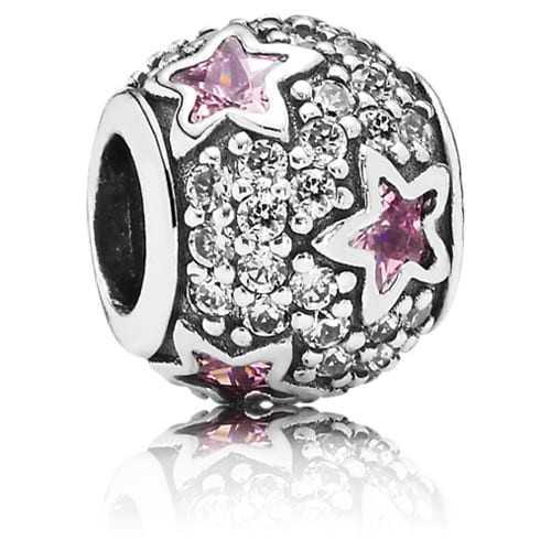 Follow the Stars Charm with Pink Zirconia