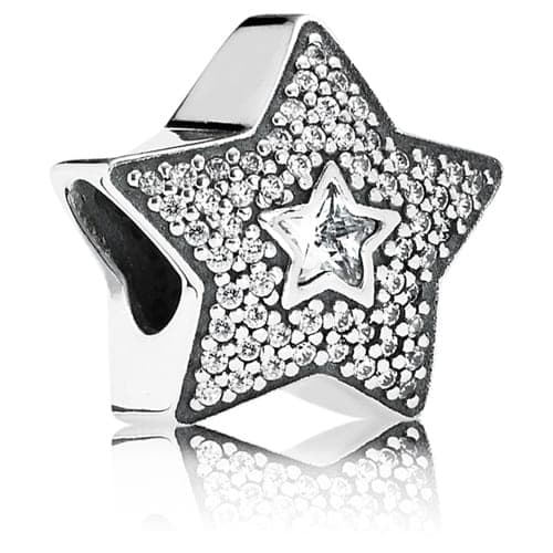 Pandora Wishing Star Charm 791384CZ 791384C — Foto 1 von 1