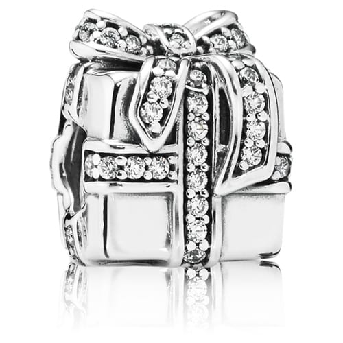 Sparkling Surprise Present Charm with Zirconia