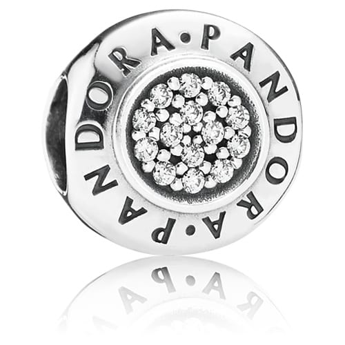 Pandora Signature Charm with Zirconia