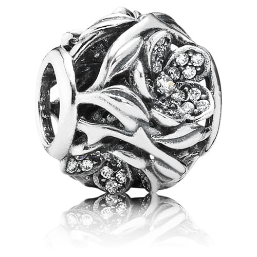 Mystic Floral Charm with Zirconia