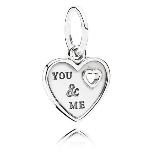 Heart silver dangle