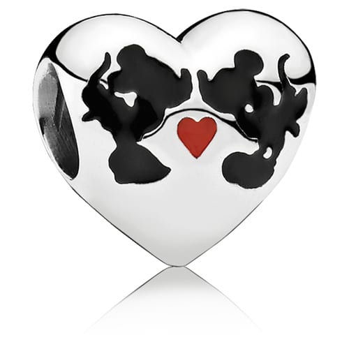 Disney Mickey and Minnie Kiss Charm