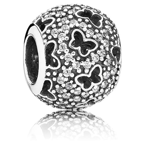 Fluttering Butterflies Charm (Pavé)