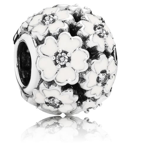 Primrose Meadow Charm (White)