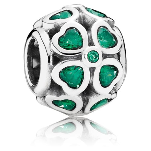 Green Lucky Clover Charm