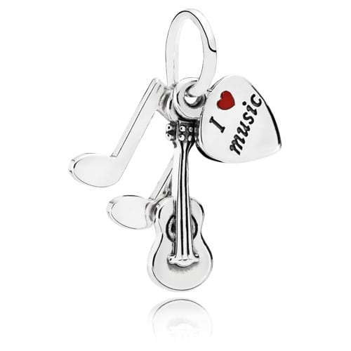 I Love Music Charm